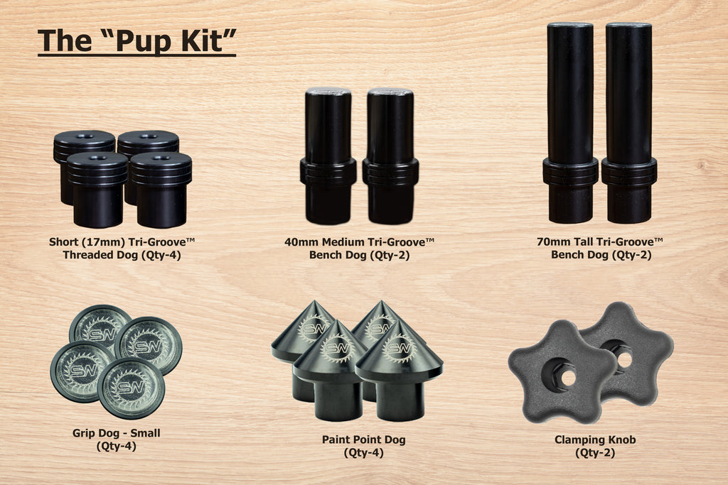 Seneca Woodworking Bench Dogs: The Pup Kit Seneca Bench Dogs - The Pup Kit
